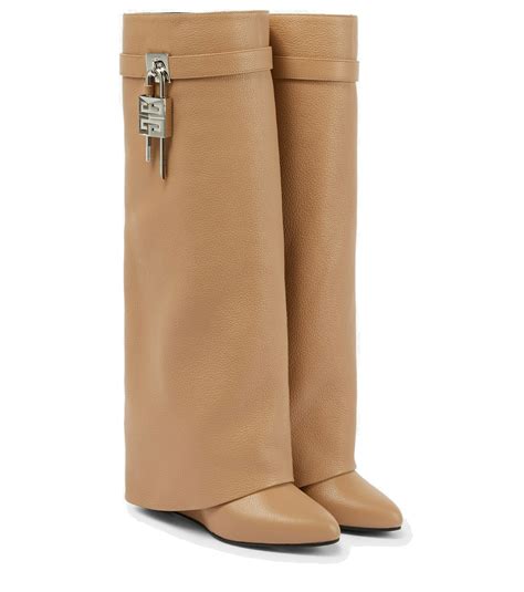 givenchy shark boots tan